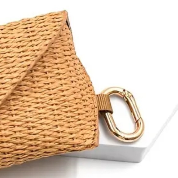 WOVEN Raffia Straw Sunglasses Glasses Sunnies Holder Keychain Unisex BRAND NEW - Picture 8 of 13